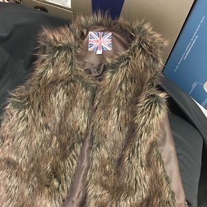 Faux fur vest